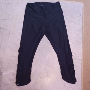 VOGO Athletica Black Leggings with Side Accents